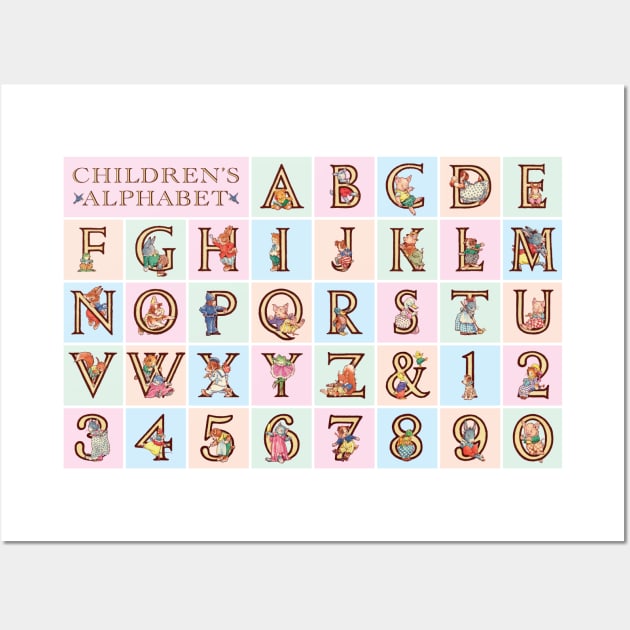 Children's Alphabet and Numbers Wall Art by PLAYDIGITAL2020